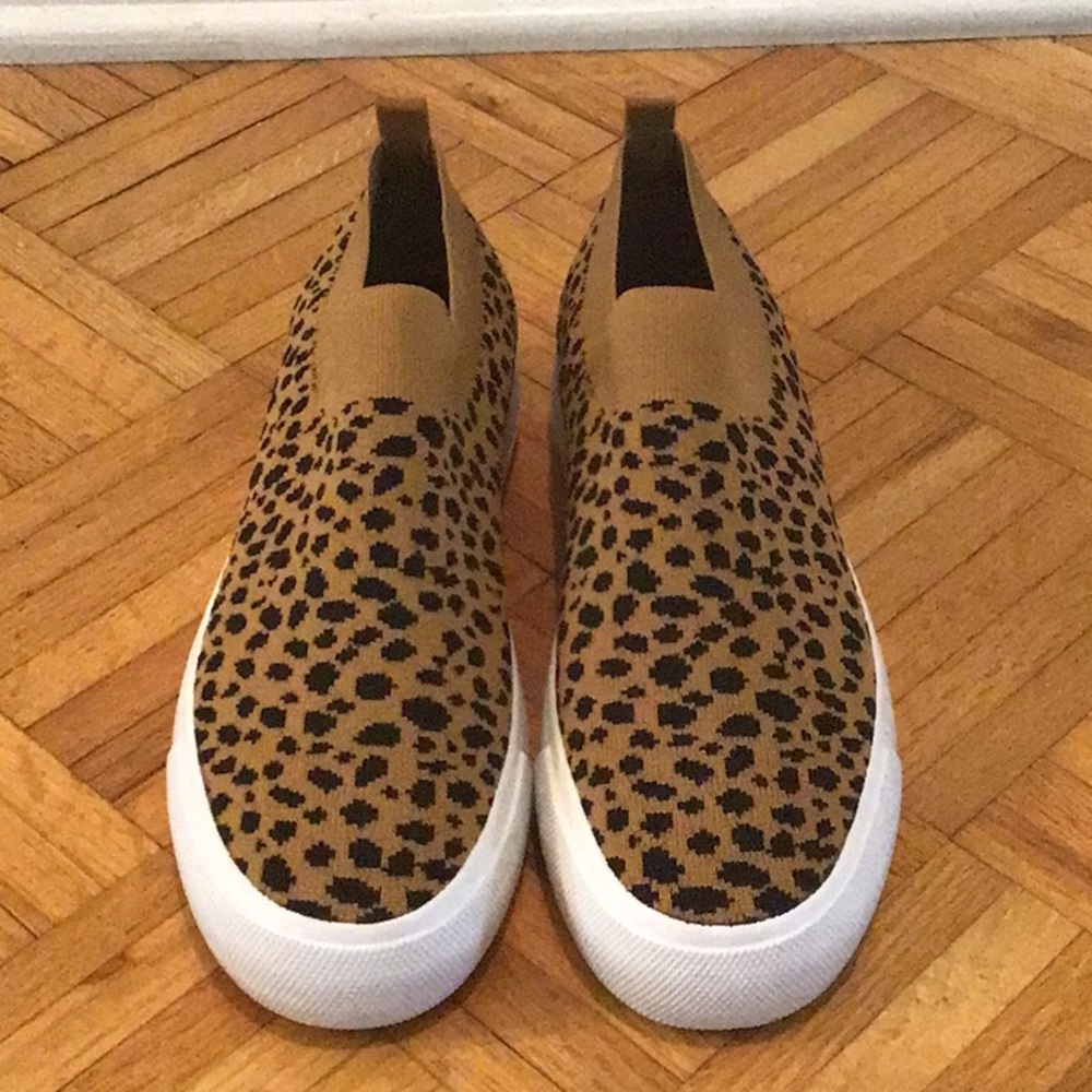 Mudd Canvas Leopard Print Shoes